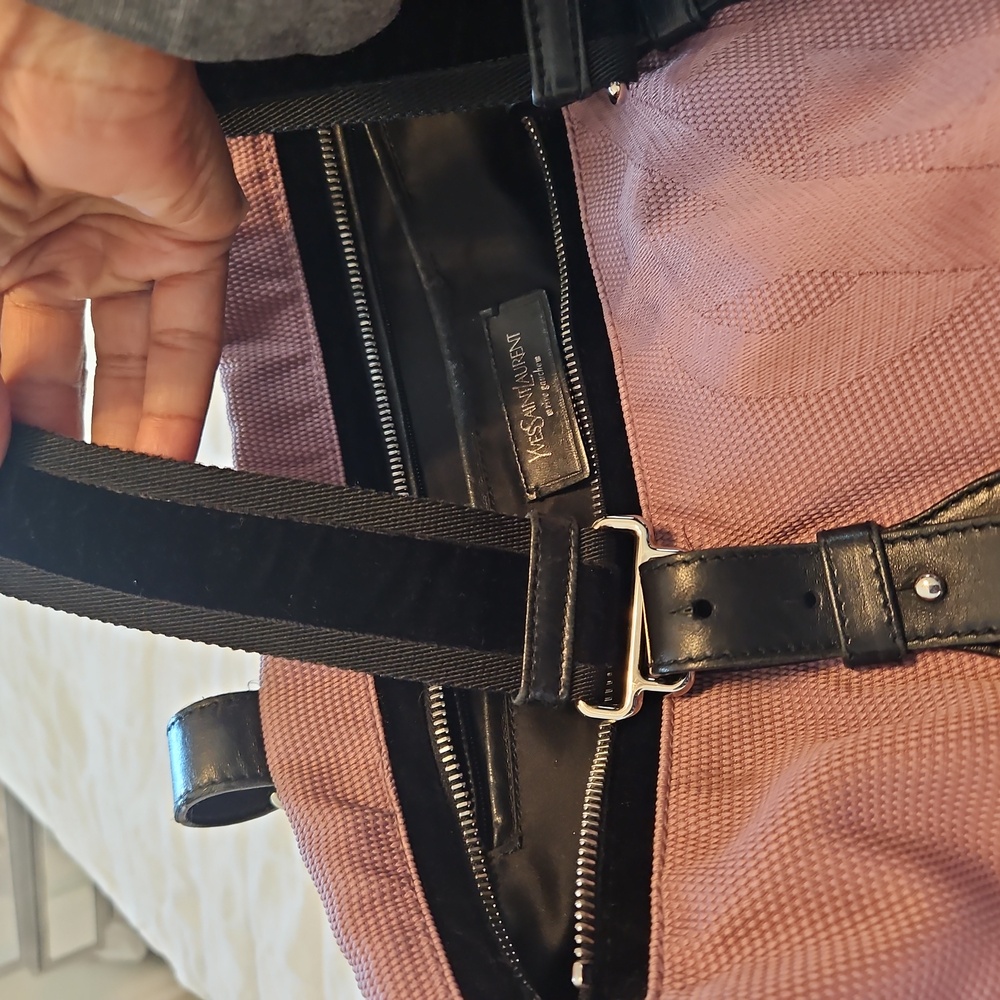 Yves Saint Laurent Rive Gauche Nylon Shoulder Bag - Picture 11 of 11